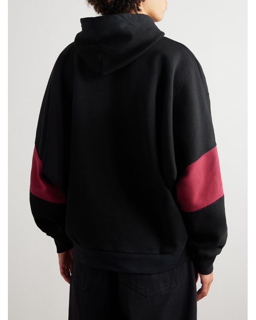 Willy Chavarria Black Casa De Chavarria Printed Cotton-Jersey Hoodie for men