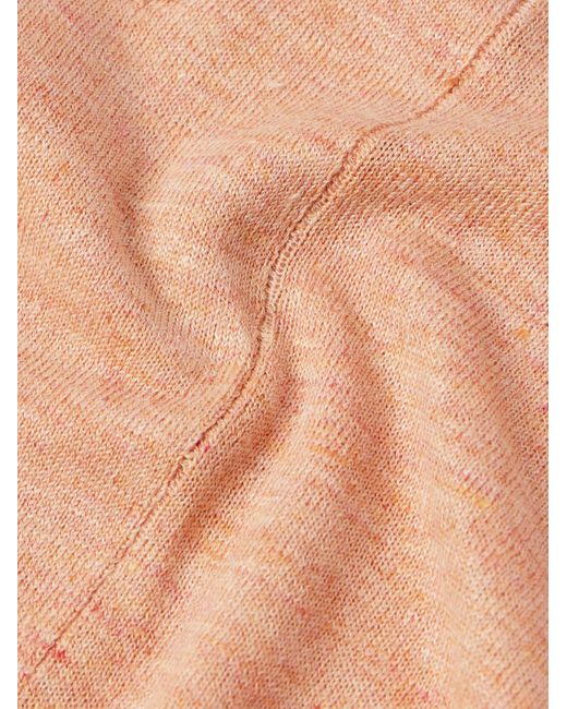 Brunello Cucinelli Hemd aus einer Leinen-Baumwollmischung mit Reverskragen in Natural für Herren
