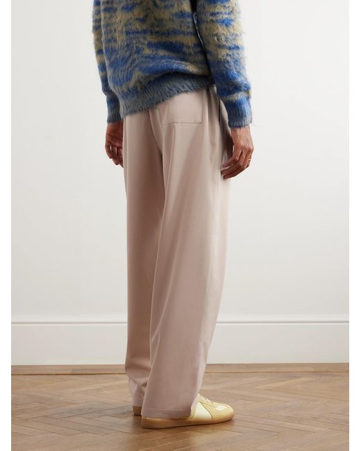 Acne Natural Straight-Leg Woven Trousers for men