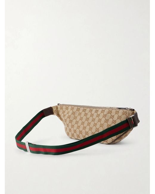Gucci Natural Tag Canvas-jacquard Belt Bag for men