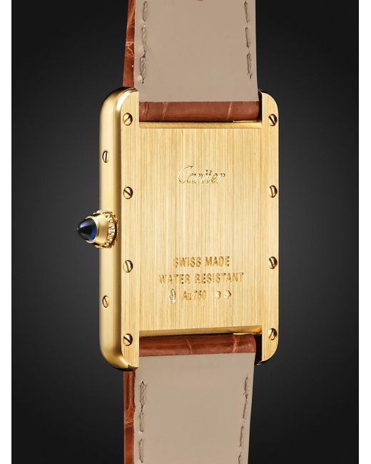 Cartier Black Tank Louis 18-Karat Watch, Ref. Wgta0342 for men
