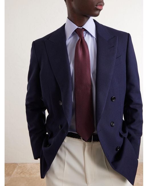 Tom Ford Purple 7cm Silk-jacquard Tie for men