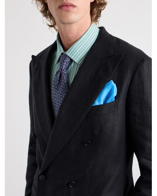 Charvet Blue 8.5Cm Silk-Jacquard Tie for men