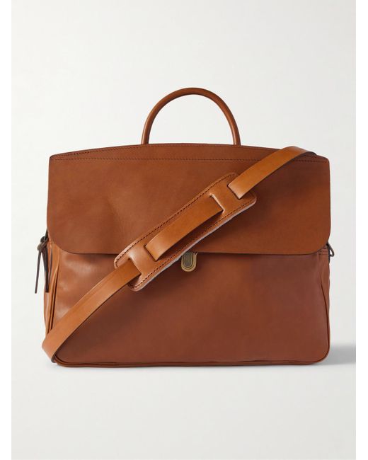 Bleu De Chauffe Zeppo Aktentasche aus Leder in Brown für Herren