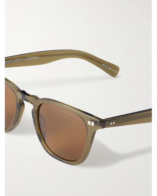 Garrett Leight Brown Brooks X D-Frame Acetate Sunglasses for men