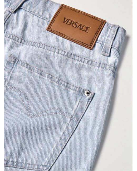 Jeans bootcut di Versace in Blue da Uomo