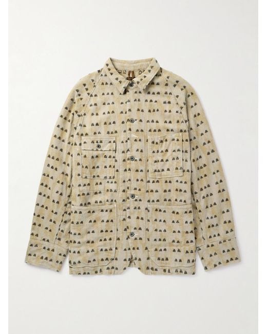 Kapital Natural Cotton-jacquard Overshirt for men