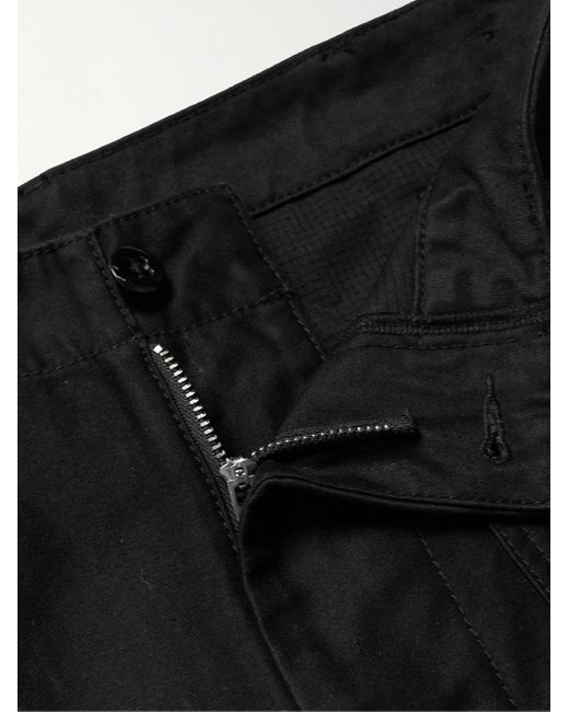 Beams Plus Black Wide-leg Cotton Trousers for men