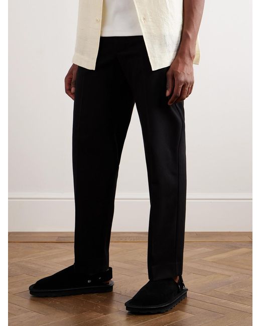 Jil Sander Black Sabot Suede Mules for men