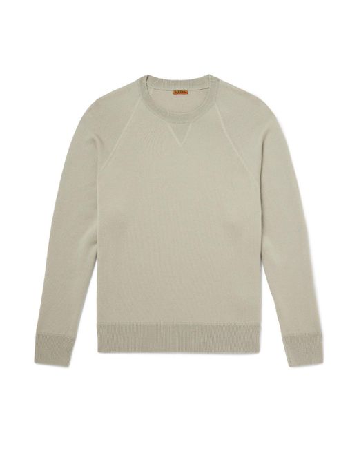 Barena White Merino Wool Sweater for men
