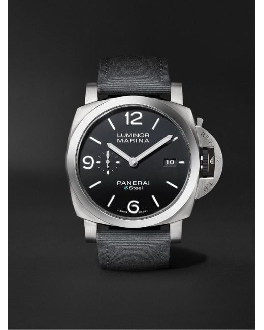 Panerai Black Luminor Marina Automatic 44Mm Esteel And Recycled Pet Watch, Ref. No. Pam01158 for men
