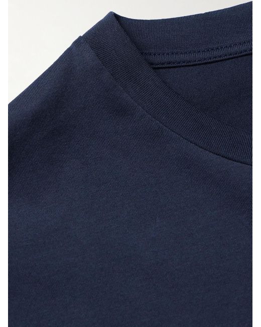 Sunspel Blue Riviera Supima Cotton-jersey T-shirt for men