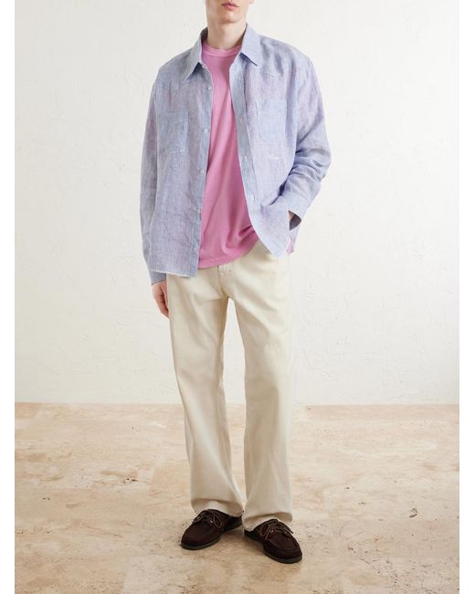 CHERRY LA Pink Printed Cotton-Jersey T-Shirt for men