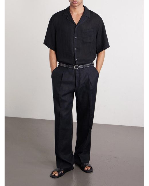 Altea Blue Hadley Linen Shirt for men