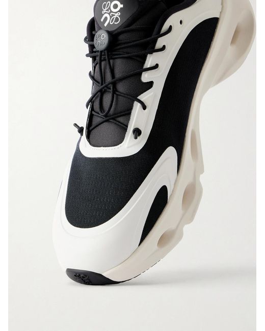 Loewe Black On Cloudsolo Rubber-Trimmed Mesh Sneakers for men