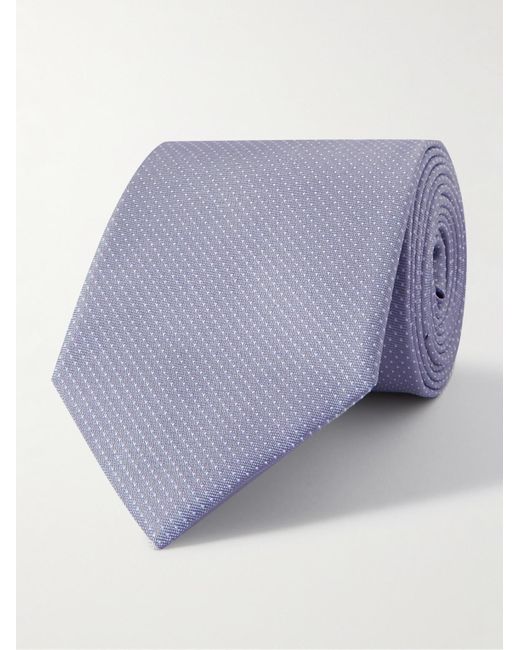 Cravatta in seta jacquard a pois di Paul Smith in Purple da Uomo