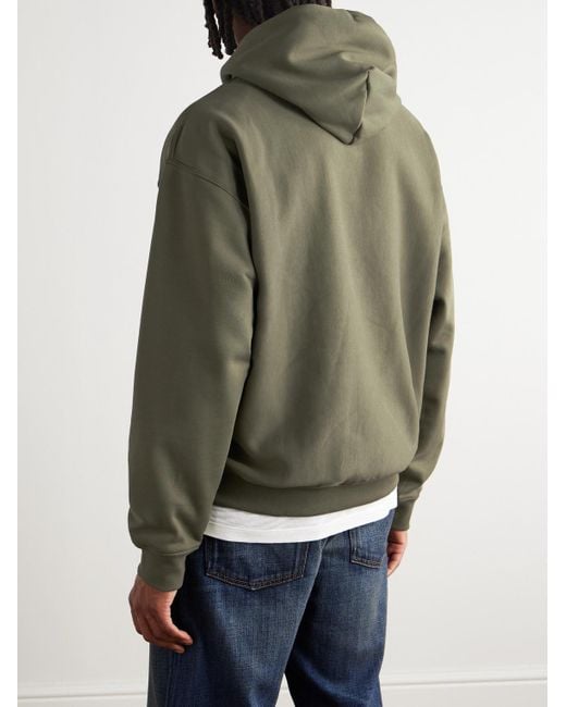 Nike Solo Swoosh Hoodie aus Jersey aus einer Baumwollmischung mit Logostickerei in Green für Herren