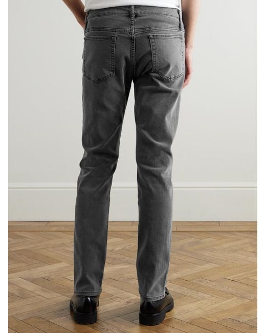 FRAME Gray L'Homme Slim-Fit Denim Jeans for men