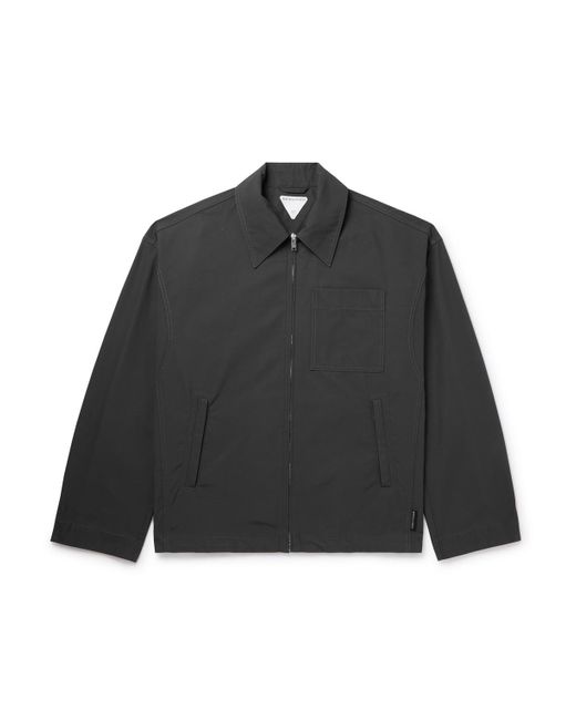 Bottega Veneta Black Cotton-Faille Blouson Jacket for men
