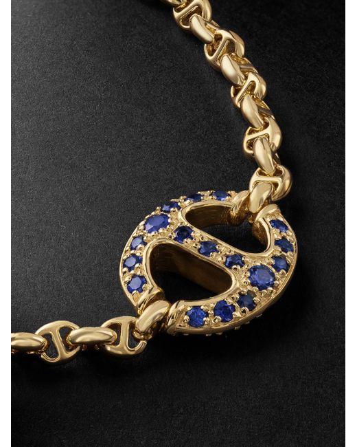 Hoorsenbuhs Black 18-Karat, Sapphire And Diamond Bracelet for men