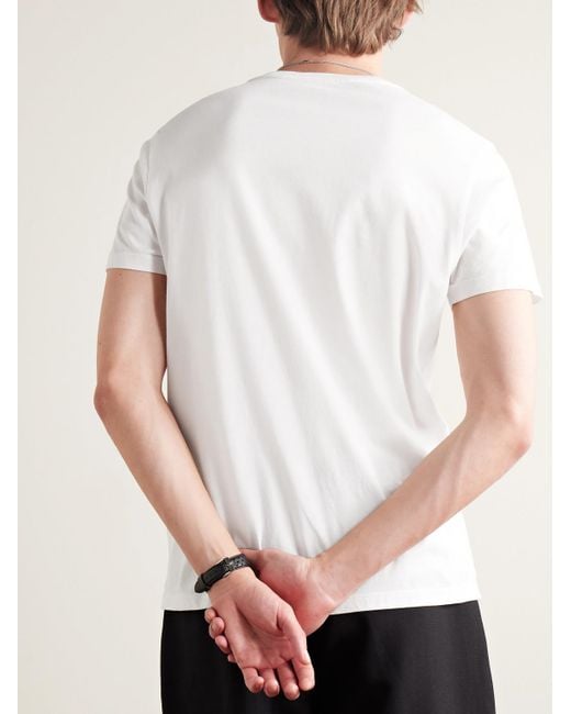 Club Monaco White Williams Cotton-jersey T-shirt for men