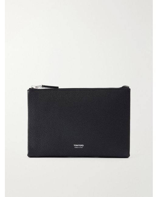 Tom Ford Black Leather Pouch for men