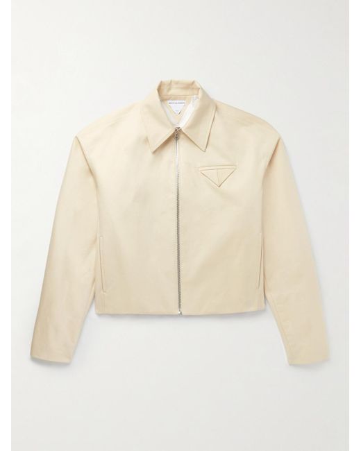 Bottega Veneta Cotton-Twill Blouson Jacket in Natural für Herren