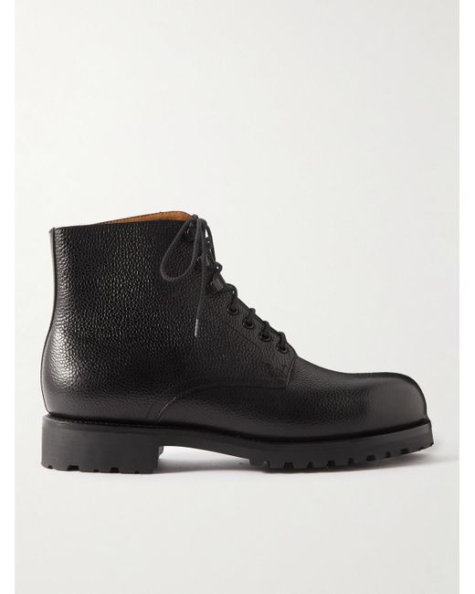 J.M. Weston Black Full-grain Leather Lace-up Boots for men