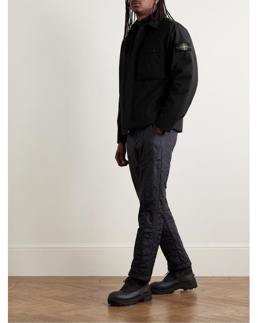 Stone Island Black Padded Shell Jacket for men