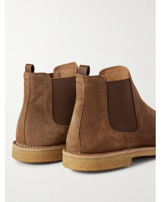 Officine Creative Brown History 004 Suede Chelsea Boots for men