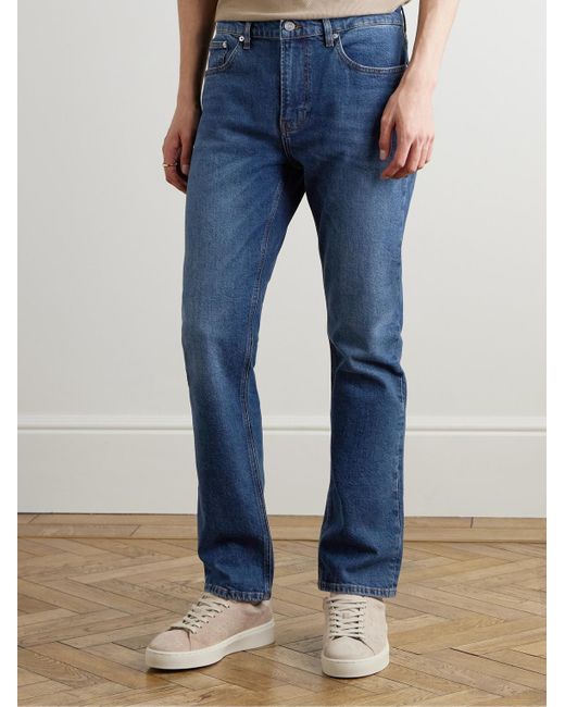 Jeans A Gamba Dritta The Modern di FRAME in Blue da Uomo