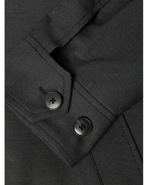 mfpen Black Mail Wool-Twill Jacket for men