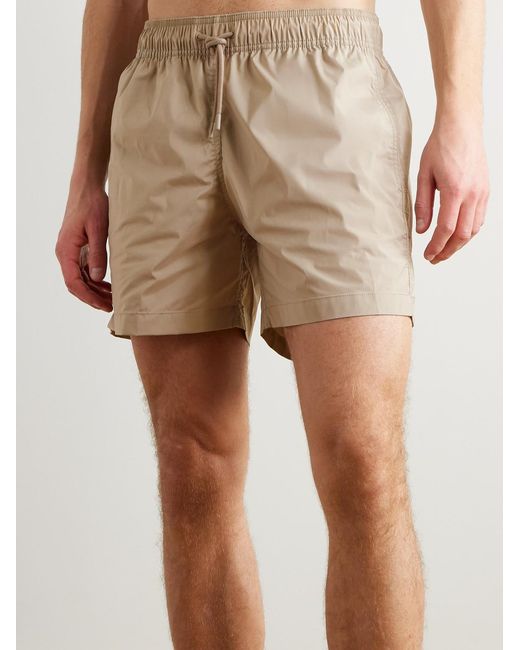 Frescobol Carioca Natural Salvador Straight-Leg Mid-Length Recycled Swim Shorts for men
