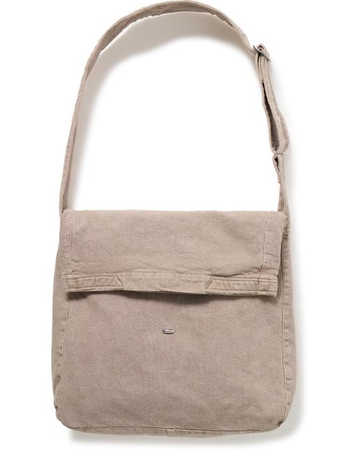 Our Legacy Natural Sling Washed-cotton Messenger Bag for men