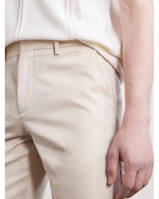 Mr P. Natural Straight-Leg Cotton-Canvas Bermuda Shorts for men