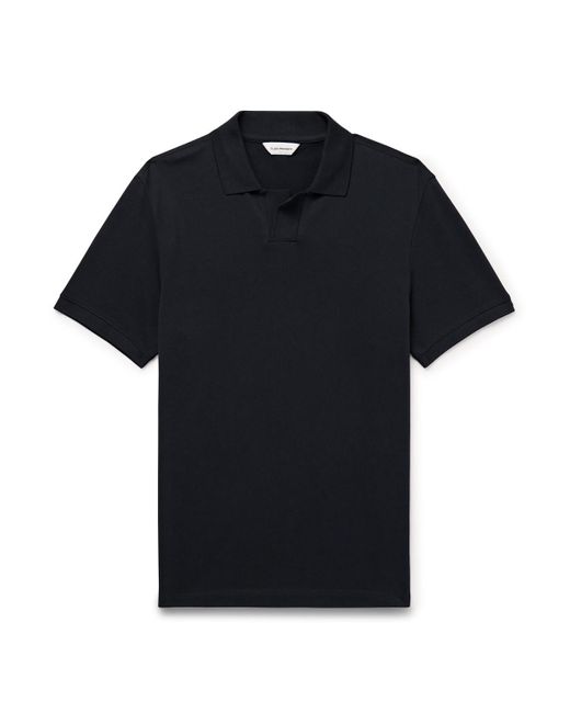 Club Monaco Black Johnny Cotton-blend Piqué Polo Shirt for men