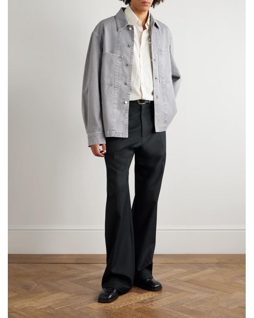 Lemaire Gray Denim Overshirt for men