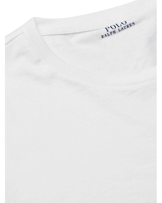 Polo Ralph Lauren White Slim-Fit Cotton-Jersey T-Shirt for men