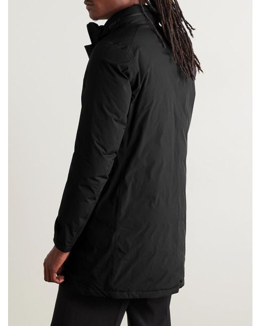 Herno Black Padded Shell Hooded Down Jacket for men