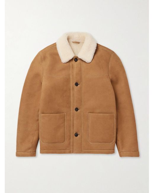 Mr P. Brown Shearling Jacket for men