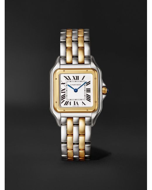 Cartier Black Panthère De Large 18-Karat And Steel Watch, Ref. W2Pn0016 for men