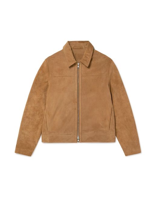 Mr P. Natural Suede Coach Jacket for men