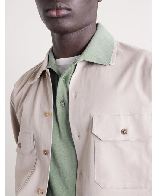 Lardini Green Cotton Polo Shirt for men