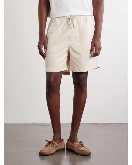 NN07 Natural Gregor Straight-Leg Tencel Lyocell And Lenzing Ecovero-Blend Twill Drawstring Shorts for men