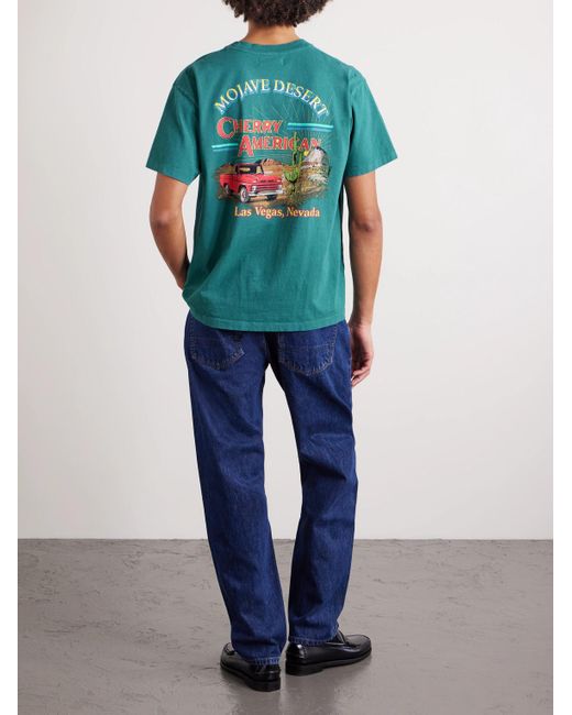 CHERRY LA Green Logo-Print Cotton-Jersey T-Shirt for men