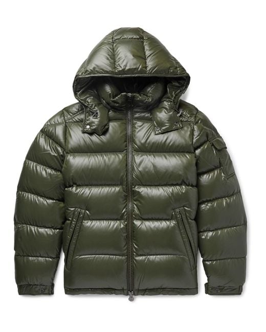 Moncler Green Down Jacket ‘Maya’ for men