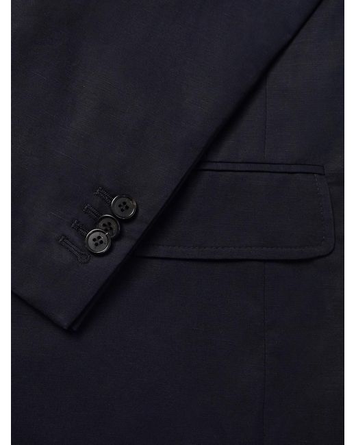 Slowear Blue Woven Suit Jacket for men