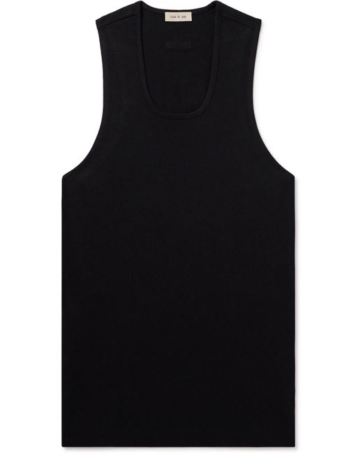 Fear Of God Black Cotton-jersey Tank Top for men