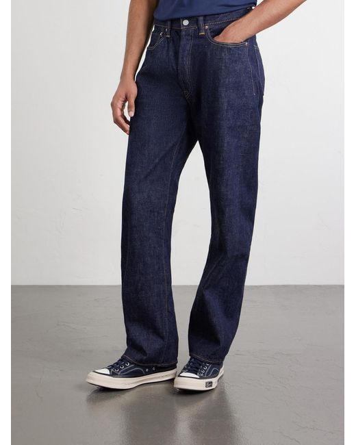 Fullcount Blue 0105W Straight-Leg Selvedge Jeans for men