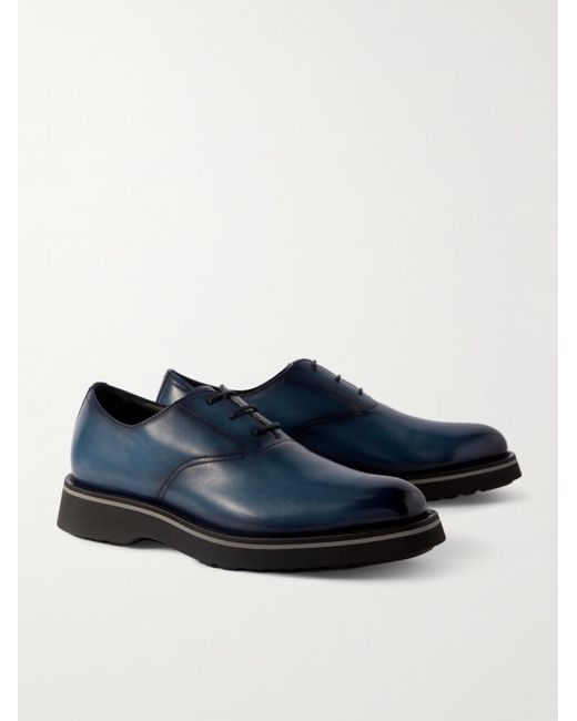 Berluti Alessandro Oxford-Schuhe aus Venezia-Leder in Blue für Herren